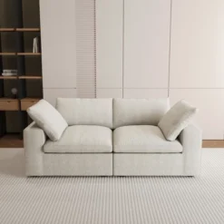 78" Cloud Modular Sectional Sofa With Thick Cushion,Minimalist Lovesofa Convertible Couch Deep Seat Couches For Living Room Sets 30 78" Cloud Modular Sectional Sofa With Thick Cushion,Minimalist Lovesofa Convertible Couch Deep Seat Couches For Living Room Sets -Baxton Studio Shop GUEST 43cc468d cb8e 4d36 8dd2 b4b4db5d75a8