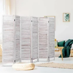 Costway 67'' High 6 Panel Room Divider Furniture Classic Venetian Wooden Slat Home 15 Costway 67'' High 6 Panel Room Divider Furniture Classic Venetian Wooden Slat Home -Baxton Studio Shop GUEST 43fcd83d 1160 44eb 8026 4318efd14b82