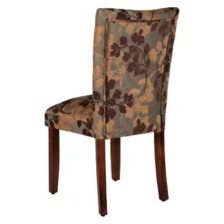 Parsons Dining Chair Brown/Tan - HomePop: Upholstered, Wood Legs, Foam Cushion, Spot Clean, K1136-F975 -Baxton Studio Shop GUEST 4433c3de 12a2 454d b8f2 67ed5955286e