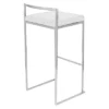 27" Fuji Steel Counter Height Barstool White - LumiSource