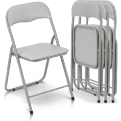 Folding Chairs With Cushion, Outdoor & Indoor Event Portable Metal Folding Chairs With Non-Slip Feet Pads Stackable Chairs 17 Folding Chairs With Cushion, Outdoor & Indoor Event Portable Metal Folding Chairs With Non-Slip Feet Pads Stackable Chairs -Baxton Studio Shop GUEST 44f37cfd 9f5b 4077 be2a c1be7b880537