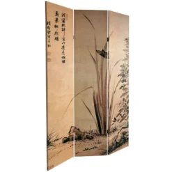 6" Double Sided Cranes Room Divider Beige - Oriental Furniture 9 6" Double Sided Cranes Room Divider Beige - Oriental Furniture -Baxton Studio Shop GUEST 4509324a dcdd 480e 95bd cceaa89f882d