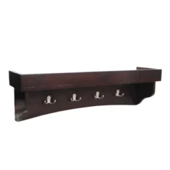Shaker Cottage Tray Shelf Coat Hook With Cabinet Bench - Alaterre Furniture -Baxton Studio Shop GUEST 45528409 a1f9 4cb5 8a89 9a331ccc1675