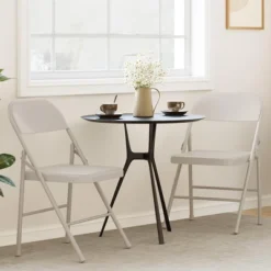 Whizmax 2-Pack Folding Chairs, 350lb Capacity Metal Frame, Portable Black Foldable Chairs For Indoor/Outdoor, Dining/Living Room & Office 11 Whizmax 2-Pack Folding Chairs, 350lb Capacity Metal Frame, Portable Black Foldable Chairs For Indoor/Outdoor, Dining/Living Room & Office -Baxton Studio Shop GUEST 45925bea fe4a 4a47 bb90 e633901599d1