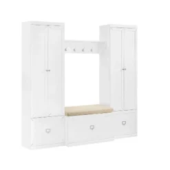 4pc Harper Entryway Set With Bench, Shelf And 2 Pantry Closets - Crosley -Baxton Studio Shop GUEST 45c82544 9fe5 4467 8877 cfc0c71d8f4b