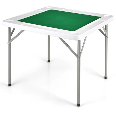 Costway 35'' 4-Player Mahjong Card Game Portable Folding Table W/Cup & Coin Holder 9 Costway 35'' 4-Player Mahjong Card Game Portable Folding Table W/Cup & Coin Holder - Image 9