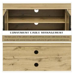 59.09" Elegant Rattan TV Stand With Adjustable Shelves And Wood Grain Finish - ModernLuxe 14 59.09" Elegant Rattan TV Stand With Adjustable Shelves And Wood Grain Finish - ModernLuxe -Baxton Studio Shop GUEST 46a19699 5718 40a5 be95 15a8cf26aa06