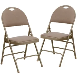 Flash Furniture 2 Pack HERCULES Series Extra Large Ultra-Premium Triple Braced Metal Folding Chair With Easy-Carry Handle 31 Flash Furniture 2 Pack HERCULES Series Extra Large Ultra-Premium Triple Braced Metal Folding Chair With Easy-Carry Handle -Baxton Studio Shop GUEST 46ca5d02 4078 4978 862b 985a779c9683