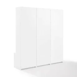 3pc Harper Entryway Hall Trees White - Crosley