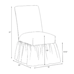 Ruffled Slipcover Dining Chair - Threshold™ Designed With Studio McGee -Baxton Studio Shop GUEST 471fd9a3 06af 4d12 8c95 3ceb07bc0c5f