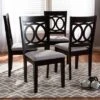 Set Of 4 Lenoir Finished Wood Dining Chairs Gray - Baxton Studio