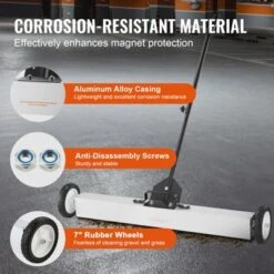 VEVOR 55Lbs Rolling Magnetic Sweeper With Wheels,Push-Type Magnetic Pick Up Sweeper, 24-inch Large Magnet Pickup Lawn Sweeper -Baxton Studio Shop GUEST 477c2d44 31cc 44ca bb0a a14566b7102d