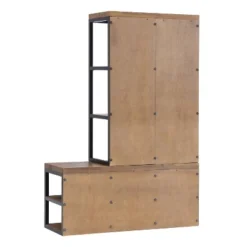 60" Lloyd Hall Tree With Bench Natural - Alaterre Furniture -Baxton Studio Shop GUEST 47d5d7c3 8070 4890 8ff0 525deb13c90b