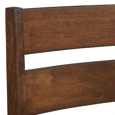 Buylateral Set Of 2 Mandeville Solid Wood Dining Chair Brown: Rubberwood Frame, Farmhouse Style, Armless Design 3 Buylateral Set Of 2 Mandeville Solid Wood Dining Chair Brown: Rubberwood Frame, Farmhouse Style, Armless Design - Image 3