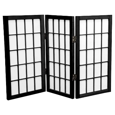 2 Ft. Tall 3 Panels Desktop Window Pane Shoji Screen - Oriental Furniture 1 2 Ft. Tall 3 Panels Desktop Window Pane Shoji Screen - Oriental Furniture