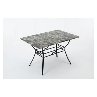 Bastian Dining Table Gray & Marble - Boraam 2 Bastian Dining Table Gray & Marble - Boraam - Image 2