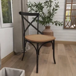 Set Of 2 Farmhouse Iron Dining Chair - Olivia & May -Baxton Studio Shop GUEST 48a9846a 3413 467d 8517 8416a82eba0c