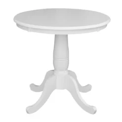 Morgan 30" Round Top Pedestal Table - International Concepts -Baxton Studio Shop GUEST 48fb074d 6942 433f b55c 5208ecbc17cd