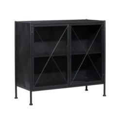Industrial Metal Cabinet Black - Olivia & May -Baxton Studio Shop GUEST 491cd36b e3ac 4cb0 8a95 69730d4f7d29