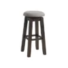 2pc 30" Steele Swivel Barstool Set Smokey Walnut - Picket House Furnishings