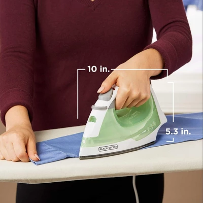 Black & Decker BLACK+DECKER Easy Steam Compact Iron, 2X Smoother Glide, Nonstick Soleplate & Anti-Drip 7 Black & Decker BLACK+DECKER Easy Steam Compact Iron, 2X Smoother Glide, Nonstick Soleplate & Anti-Drip - Image 7