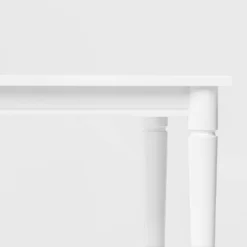 72" Cambridge Farmhouse Fully Painted Turned Leg Rectangular Dining Table White - Threshold™ -Baxton Studio Shop GUEST 49e593b1 6ab9 440a be2f 8e2eaccaf10d