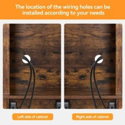 Garvee Coffee Bar Wine Cabinet With Sliding Barn Doors, 70" Tall Farmhouse Kitchen Hutch With Wine & Glasses Rack, For Kitchen, Dining Room -Baxton Studio Shop GUEST 49f2d32b 0302 470c ba2b ca0d4b14352a