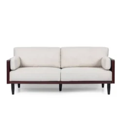 Sofia Mid-Century Modern Upholstered 3 Seater Sofa - Christopher Knight Home -Baxton Studio Shop GUEST 4a3c696c efad 40b2 a168 ae69b519f170