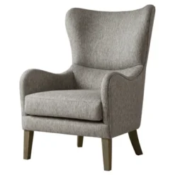 Aria Swoop Upholstered Wing Chair -Baxton Studio Shop GUEST 4a4c996b 9c93 4a09 aedf 609e04a67606