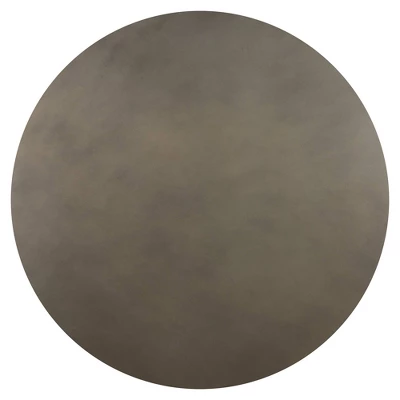 Manchester Modern Concrete And Acacia Round Dining Table Gray - Armen Living 1 Manchester Modern Concrete And Acacia Round Dining Table Gray - Armen Living