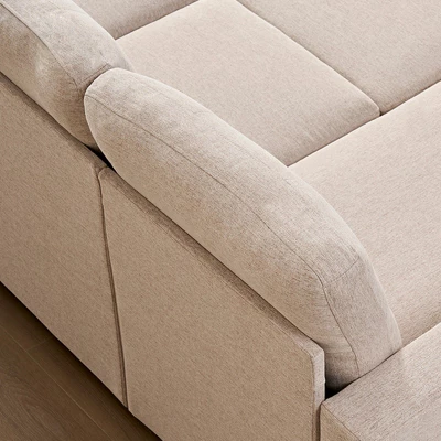 Mjkone W98" 4-Seater Modular Sleeper Sofa Bed With Storage Chaise,U-shaped Sofa With Pull-out Bed 10 Mjkone W98" 4-Seater Modular Sleeper Sofa Bed With Storage Chaise,U-shaped Sofa With Pull-out Bed - Image 10