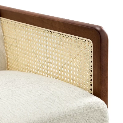 Domenico Living Room Accent Chair With Rattan Design | ARTFUL LIVING DESIGN 7 Domenico Living Room Accent Chair With Rattan Design | ARTFUL LIVING DESIGN - Image 7