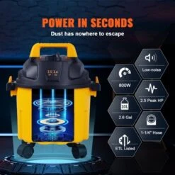 VEVOR Wet Dry Vac, 2.6 Gallon, 2.5 Peak HP, 3 In 1 Portable Shop Vacuum With Blowing Function, Perfect For Cleaning Floor, Upholstery, Gap, Car 10 VEVOR Wet Dry Vac, 2.6 Gallon, 2.5 Peak HP, 3 In 1 Portable Shop Vacuum With Blowing Function, Perfect For Cleaning Floor, Upholstery, Gap, Car -Baxton Studio Shop GUEST 4c2b73f1 65b3 4ac3 b021 79d3634596be
