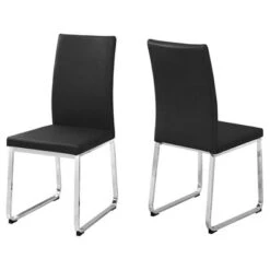2pc Dining Chair Chrome - EveryRoom -Baxton Studio Shop GUEST 4c2c2632 1ddf 4918 a75b 64cecaf28e03
