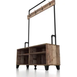 Lebarone Industrial 4 Shelf Hall Tree Reclaimed Barnwood - HOMES: Inside + Out 14 Lebarone Industrial 4 Shelf Hall Tree Reclaimed Barnwood - HOMES: Inside + Out -Baxton Studio Shop GUEST 4c3394bc 7793 45ec 90d4 50d1a64261ed