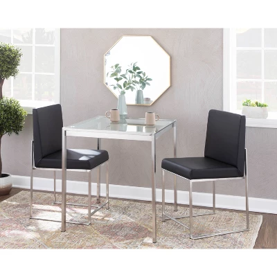 Set Of 2 Fuji High Back Dining Chairs - LumiSource 10 Set Of 2 Fuji High Back Dining Chairs - LumiSource - Image 10