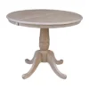 36" Harry Round Extendable Dining Table With 4 Chairs - International Concepts