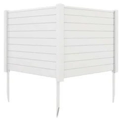 Costway 48"L X 37.5"H Air Conditioner Fence With 3 Ground Stakes Black/White 21 Costway 48"L X 37.5"H Air Conditioner Fence With 3 Ground Stakes Black/White -Baxton Studio Shop GUEST 4cab2232 8ece 4fe7 9e9a 897f0380e3ac