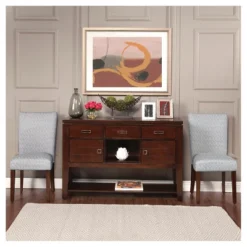 Set Of 2 Parson Dining Chair Wood/Navy Key - HomePop -Baxton Studio Shop GUEST 4ce042f8 2283 40a7 a9cc c9877cd33fd1