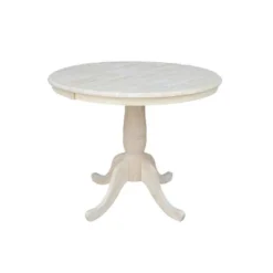 36" Round Top Pedestal Dining Table With 12" Drop Leaf - International Concepts 13 36" Round Top Pedestal Dining Table With 12" Drop Leaf - International Concepts -Baxton Studio Shop GUEST 4d936829 dbf2 49d0 a27b 1b4f96f5e63d