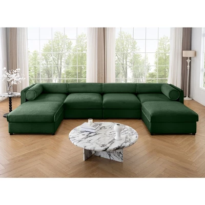 Modular Sectional Sofa With Storage, Extra Large U Shaped Sectional Couch For Living Room, Convertible Modular Sofa Couch With Storage Ottoman 12 Modular Sectional Sofa With Storage, Extra Large U Shaped Sectional Couch For Living Room, Convertible Modular Sofa Couch With Storage Ottoman - Image 12