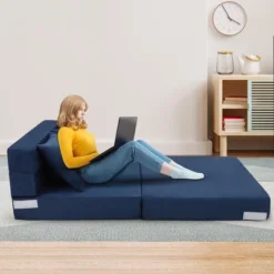 Folding Sofa Bed, Convertible Sleeper Chair, With 2 Pillow, Memory Foam Washable Cover For Living Room/Bedroom/Guest 9 Folding Sofa Bed, Convertible Sleeper Chair, With 2 Pillow, Memory Foam Washable Cover For Living Room/Bedroom/Guest -Baxton Studio Shop GUEST 4ddd3230 e583 42eb bf85 368b4b30aa3f