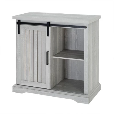 Tertia Grooved Sliding Barn Door Transitional Accent Cabinet - Saracina Home 9 Tertia Grooved Sliding Barn Door Transitional Accent Cabinet - Saracina Home - Image 9