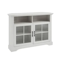 Tasi Traditional Windowpane Corner TV Stand For TVs Up To 50" - Saracina Home 13 Tasi Traditional Windowpane Corner TV Stand For TVs Up To 50" - Saracina Home -Baxton Studio Shop GUEST 4dfd367f 9718 4988 90c3 98b26cba0043