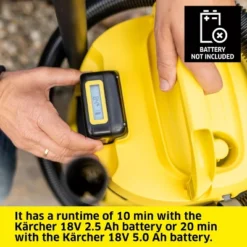 Karcher Kärcher WD 2-18 Cordless Heavy Duty Wet And Dry Vacuum Tool Only -Baxton Studio Shop GUEST 4e2cc591 6096 4ce5 9524 ec7f83ea3a2f