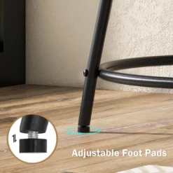 Tangkula 2-Tier Side Table Compact Round Metal Frame Coffee Table W/ Open Shelf Brown -Baxton Studio Shop GUEST 4e7b6341 47aa 41c2 acc3 8e7456eafe26