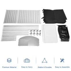 Costway Portable BBQ Camping Grill Table Kitchen Sink Station W/ Storage Organizer Basin -Baxton Studio Shop GUEST 4e96e67a cabf 457b a339 3e6d86b41a91