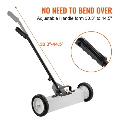 VEVOR 45Lbs Rolling Magnetic Sweeper With Wheels, Push-Type Magnetic Pick Up Sweeper, 18-inch Large Magnet Pickup Lawn Sweeper 5 VEVOR 45Lbs Rolling Magnetic Sweeper With Wheels, Push-Type Magnetic Pick Up Sweeper, 18-inch Large Magnet Pickup Lawn Sweeper - Image 5