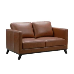 Woodstock Mid-Century Top Grain Leather Loveseat - Abbyson Living -Baxton Studio Shop GUEST 4f5fe5be 9fca 462d b1d8 44aa081d7043