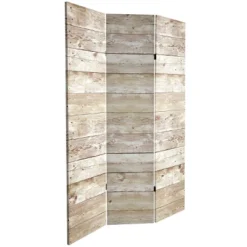 6" Double Sided Pale Wood Pattern Canvas Room Divider Brown - Oriental Furniture 8 6" Double Sided Pale Wood Pattern Canvas Room Divider Brown - Oriental Furniture -Baxton Studio Shop GUEST 4f6a0624 25b1 40b0 b74d 037d1b8ba78c